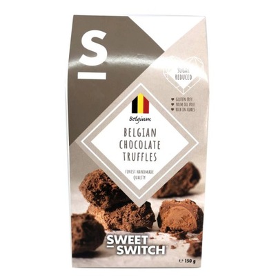 Sweet Switch Belgijskie trufle czekoladowe BEZ DODATKU CUKRU