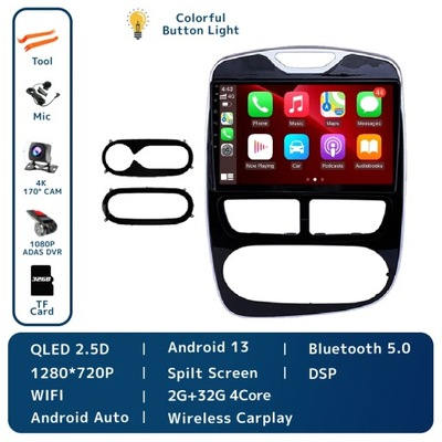 NAVEGACIÓN GPS PARA RENAULT CLIO 4 ZOE 2012-2015 RADIO DE AUTOMÓVIL BEZPRZEWODOWE CARPLAY  