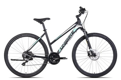 UNIBIKE FLASH LDS CZARNO-TURKUSOWY rama 17