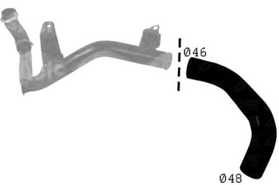 ПАТРУБОК ІНТЕРКУЛЕРА FORD 1,6TDCI FOCUS II SASIC