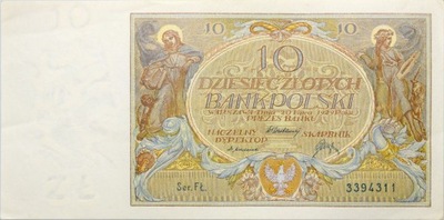 Polska - II RP - BANKNOT - 10 Złotych 1929