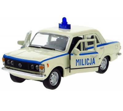 Auto FIAT 125P Milicja Metalowy model 3D