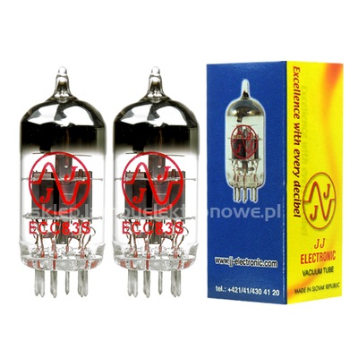 ECC83S / ECC83 / 12AX7 JJ-Electronic dobrana para