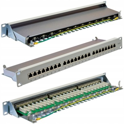 Patch panel patchpanel RACK 19'' kat6 24p FTP