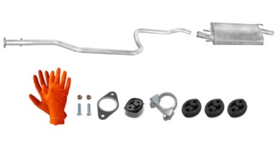 Mazda 121 1.3i 37-44kw 1998-2000 труба середня + гасник кінцевий фото №1