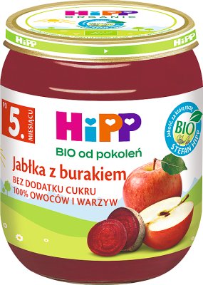 HiPP Jabłka z burakiem BIO, 125g