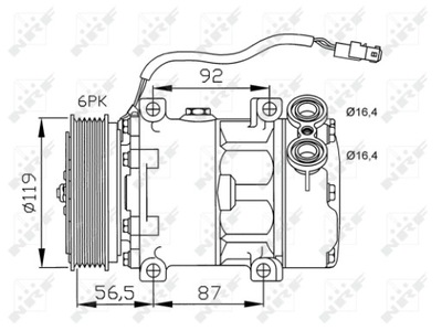 COMPRESSOR AIR CONDITIONING EASY FIT 32278  