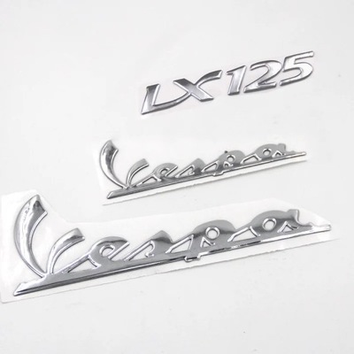 3D STICKERS ON MOTORCYCLE FOR VESPA LX 125 SILVER~22867  