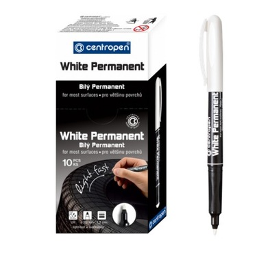 1/5pcs White Permanent Paint Pen Fine Head White Marker 1mm Quick