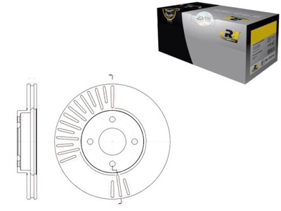 Гальмівні диски гальмівні 2szt 260x22 v 5-otw nissan note r фото №1