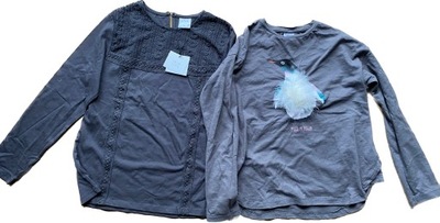 Sweat-shirty Zara 140, jedna z bluzek nowa z metką