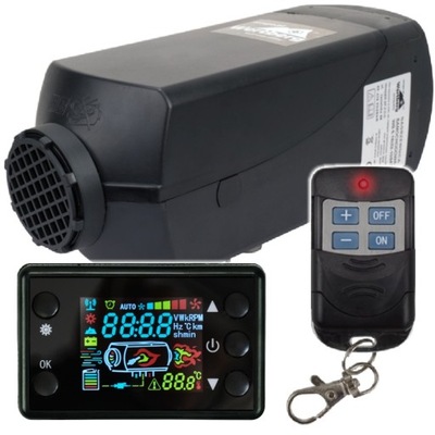 CALENTADOR WERTBERG WB 6.38 CALEFACCIÓN POSTOJOWE 12V 8KW LCD CONTROL REMOTO + TEMPORIZADOR  