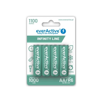 4 x akumulatorek AA R6 Everactive 1100 Infinity