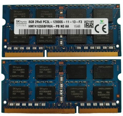 8GB Hynix 1600MHz 1,35V HMT41GS6BFR8A-PB