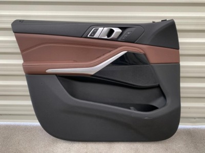 Обивка дверь левый перед bmw g05 x5 g06 x6 обшивка дверь кожа фото №1