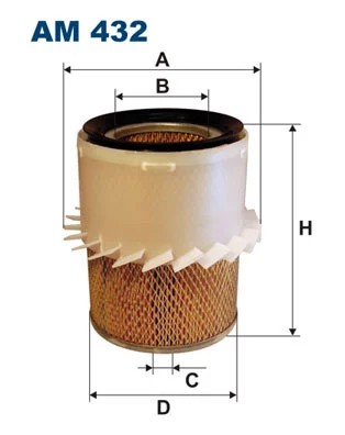 FILTRO AIRE FILTRON AM 432  