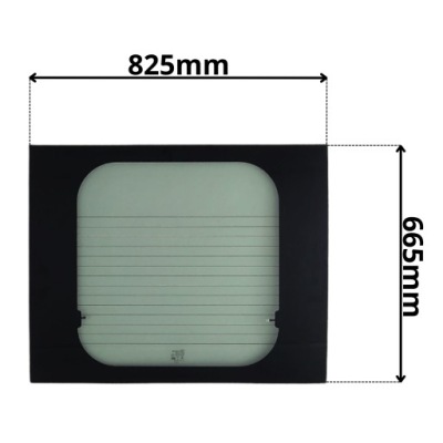 Скло задня ліва задня w двері peugeot boxer ii 2 -l 0257 фото №1