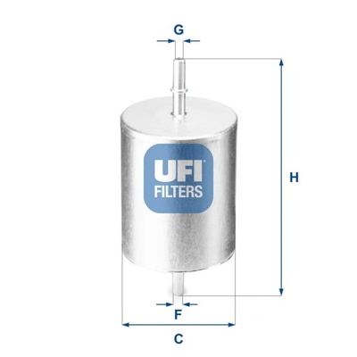 FILTRO COMBUSTIBLES UFI 31.817.00  