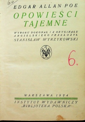 Opowieści tajemne 1924 r