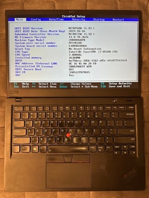 Laptop Lenovo ThinkPad X1 Carbon 6th Gen 14 " Intel Core i7 16 GB / 1000 GB