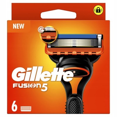 Gillette Fusion5 Ostrza Wymienne do Maszynki 6 szt