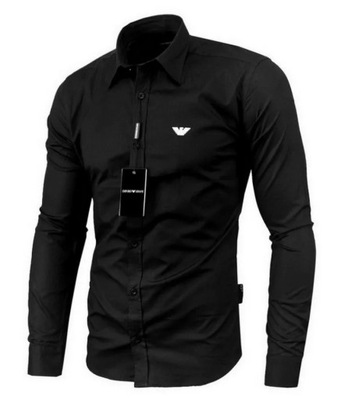 KOSZULA EMPORIO ARMANI SLIM FIT CZARNA L