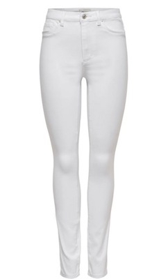 Spodnie jeansowe Only 15174842 L32 białe 17E197