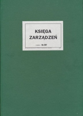 KSIĘGA ZARZĄDZEŃ