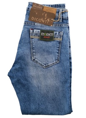 SPODNIE JEANS DŻIN JASNE NIEBIESKIE W32 L32 82-86