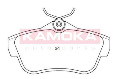 КОЛОДКИ ТОРМОЗНЫЕ ЗАД KAMOKA JQ101174