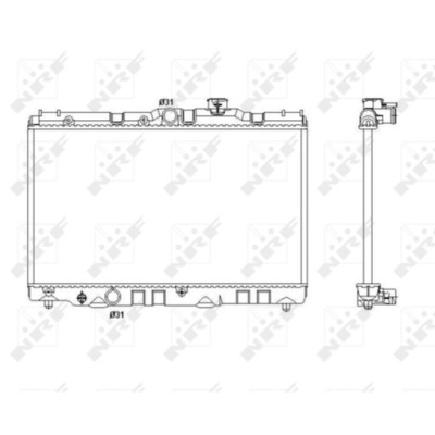 Радіатор wody toyota carina v corolla e9 87-92 фото №1