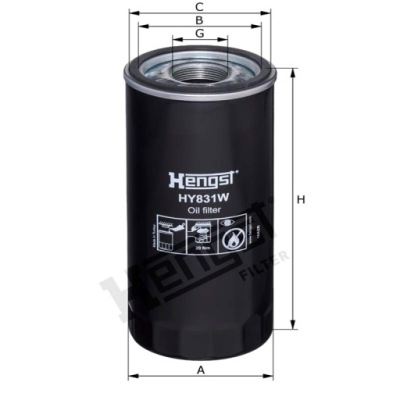 Hengst фільтр оливи фото №1