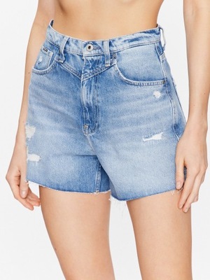 PEPE JEANS Szorty jeansowe Rachel Short PL801001RG4 Niebieski Regular Fit