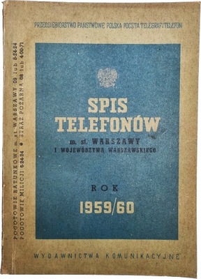 Spis telefonów m. st. Warszawy 1959/1960