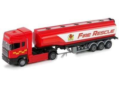 Ciężarówka Cysterna Czerwona Straż Pożarna 30cm Dł