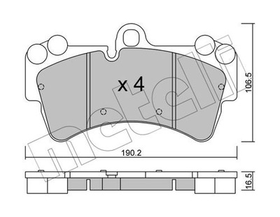 ZAPATAS HAM.VW TOUAREG 03-  