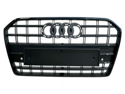 Решітка радіатора бампера решітка радіатора audi a6 c7 competition s6 lift 14-18r full black фото №1