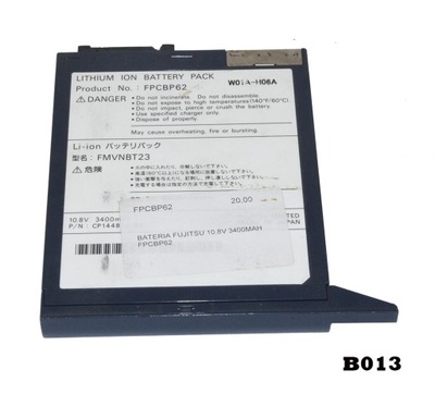 BATERIA FUJITSU FPCBP62 10.8V 3400MAH