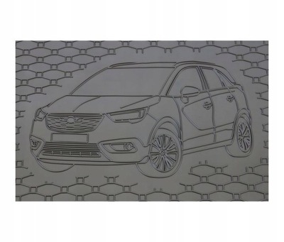 Гумовий мат do багажника opel crossland x 2017- фото №1