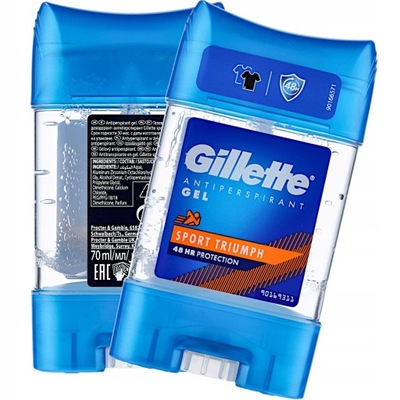 GILLETTE SZTYFT SPORT TRIUMPH ANTIPERPIRANT W ŻELU