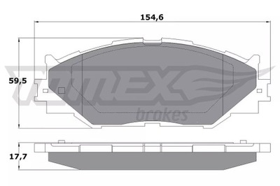 КОЛОДКИ HAM.PRZOD LEXUS IS II 05-