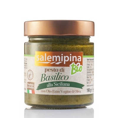 PESTO bazylia BASILICO ALLA SICILIANA włoskie BIO