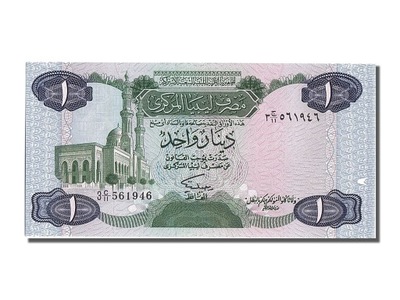 Banknot, Libia, 1 Dinar, 1984, UNC(65-70)