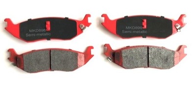 Гальмівні колодки задня semimetalic chrysler aspen dodge durango ram1500 2003-2023 фото №1