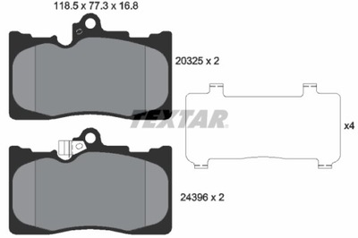 TRINKELĖS HAM. LEXUS P. GS 05-/12-/RC 14- 