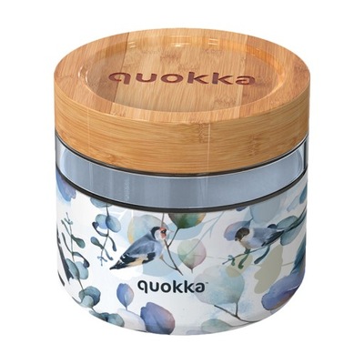 Quokka - Pojemnik szklany na żywność / lunchbox 820 ml (Blue Nature)