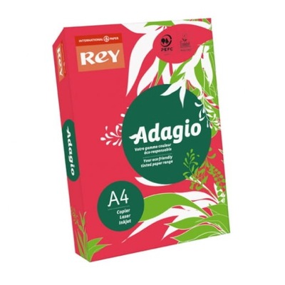 PAPIER KSERO ADAGIO A4 80G KOLOR CZERWONY