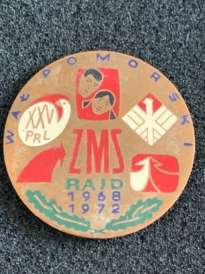 RAJD ZMS WAŁ POMORSKI 1968-1972