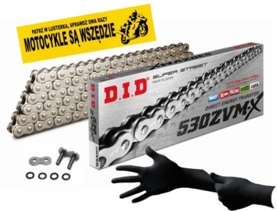 DID ŁAŃCUCH NAPĘDOWY 530 ZVMX SS 110 OGNIW SILVER