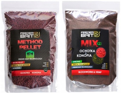 ZESTAW METHOD FEEDER BAIT zanęta i pellet 2mm F1